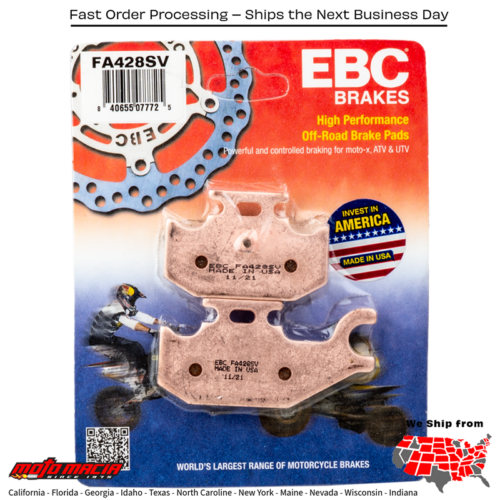 Brake Pads Yamaha Yxr450f Rhino 450 2006-2009 Yxr660f Rhino 660 2004-2007