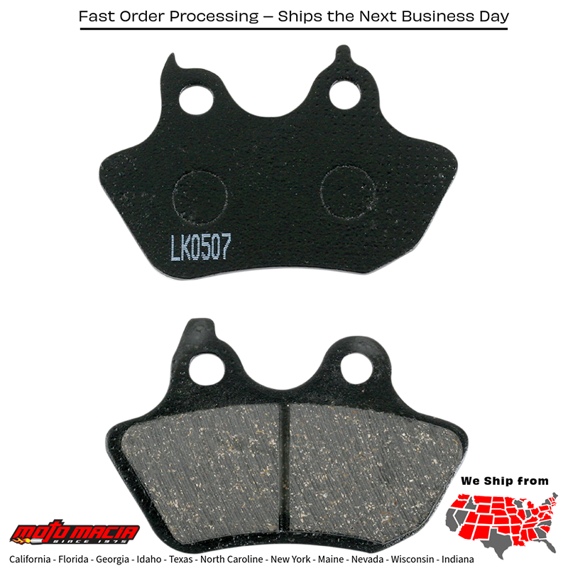 Brake Pads Fa434 Organic Harley Davidson Flstfse Cvo Softail Fat Boy 2006-2 more - Image 2