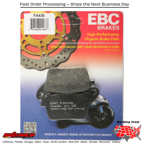 Brake Pads Suzuki Gsx-S1000 2016-2016 Gsx-S1000f 2016-2016 Yamaha Yz