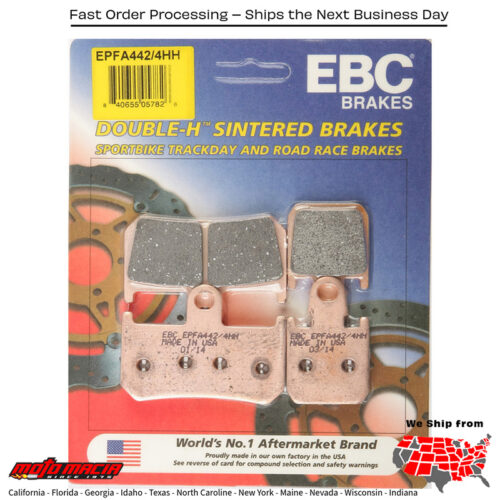 Extreme Pro Brake Pads Yamaha Vmx1700 V-Max 2009-2016 Yzf-R1 2007-20
