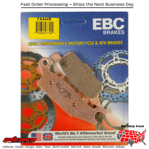 Grizzly Fi 4wd [Irs] 2009-2013 Brake Pads Yamaha Yfm550fgp