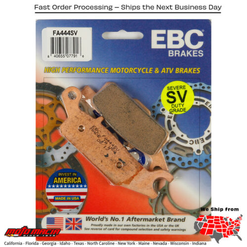 Grizzly Fi 4wd [Irs] 2009-2013 Brake Pads Yamaha Yfm550fgp