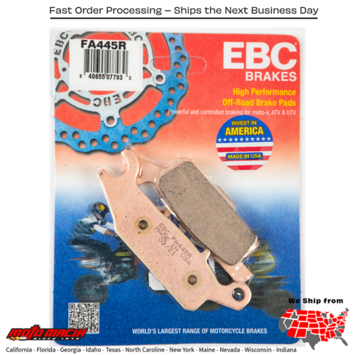 Brake Pads Yamaha Yfm700f Grizzly Fi 4wd Eps Se [Irs] 2009-2015 Yfm5