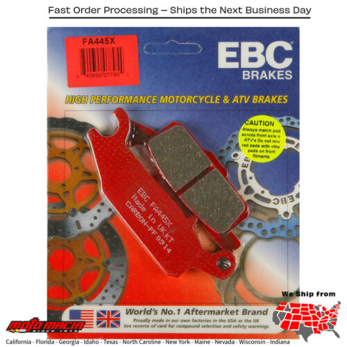 Grizzly Fi 4wd [Irs] 2009-2013 Brake Pads Yamaha Yfm550fgp