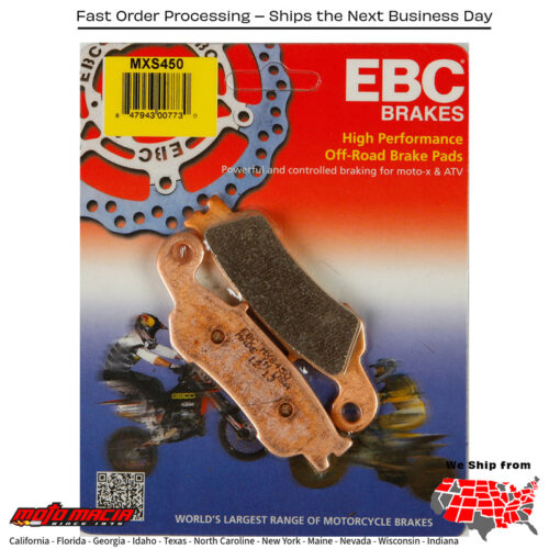 Brake Pads Yamaha Yz250fx 2015-2020 Yz250x 2016-2018 Yz450fx