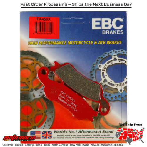 Brake Pads Yamaha Yz250fx Yz250x Yz450fx 2015-2020 2016-2020