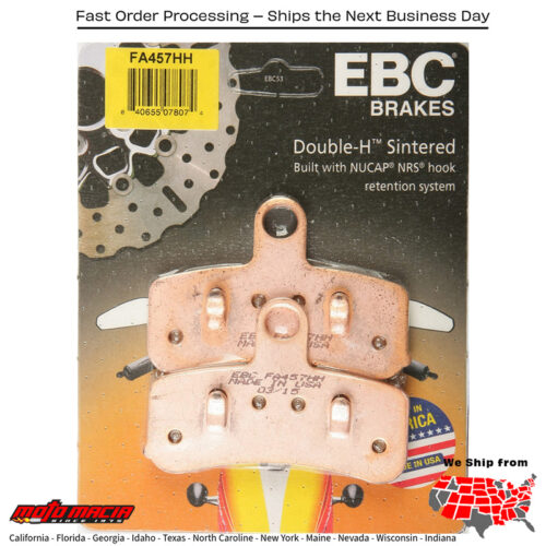 Brake Pads Fa457 Double-H Sintered Harley-Davidson Flstfs Softail Fat Boy S