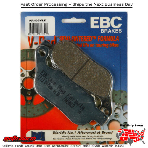 Brake Pads V-Series Chrome Harley-Davidson FLSS Softail Slim S 2016