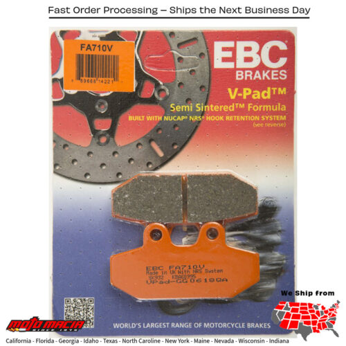 Brake Pads Rear V Pads `18-Up Softails Harley-Davidson Fxbb Softail Street