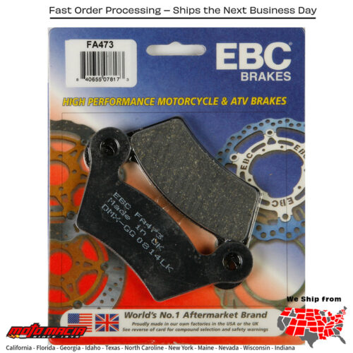 Brake Pads Can-Am Spyder Rs 2008-2012 Rs-S 2010-2012 S
