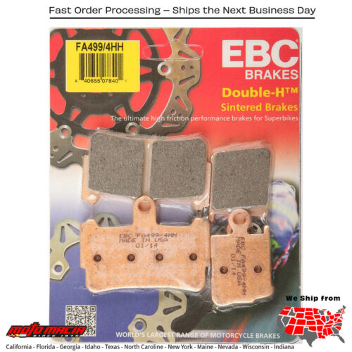 Brake Pads Honda Vfr1200fd Dct 2010-2013 Vfr1200f 2010-2013