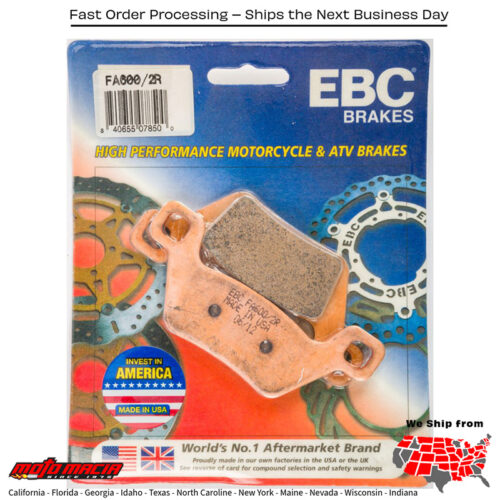 Brake Pads Fa600/2r Sintered R Series Kymco Mxu 700i 2014-2016 50