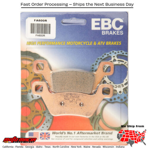 Brake Pads Fa600r Sintered R Series Kymco Mxu 700i 2014-2016 500