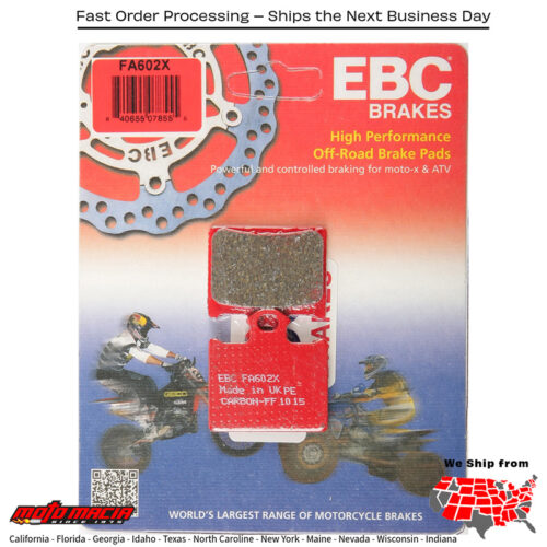 Brake Pads Fa602x Carbon X Series Ktm Freeride 250r 4-Stroke 2015-2016