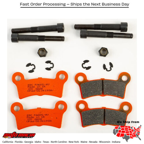 Brake Pads Fa605/4v Semi-Sintered V Series Harley-Davidson Flhtcutg Tri Glide