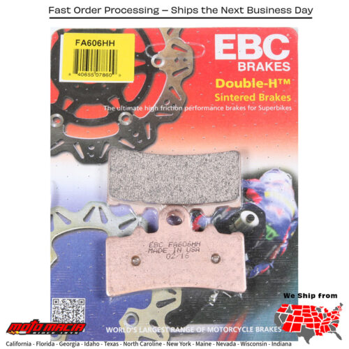 Brake Pads Fa606hh Double-H Sintered Husqvarna Svartpilen 401 2020-2024 Hus