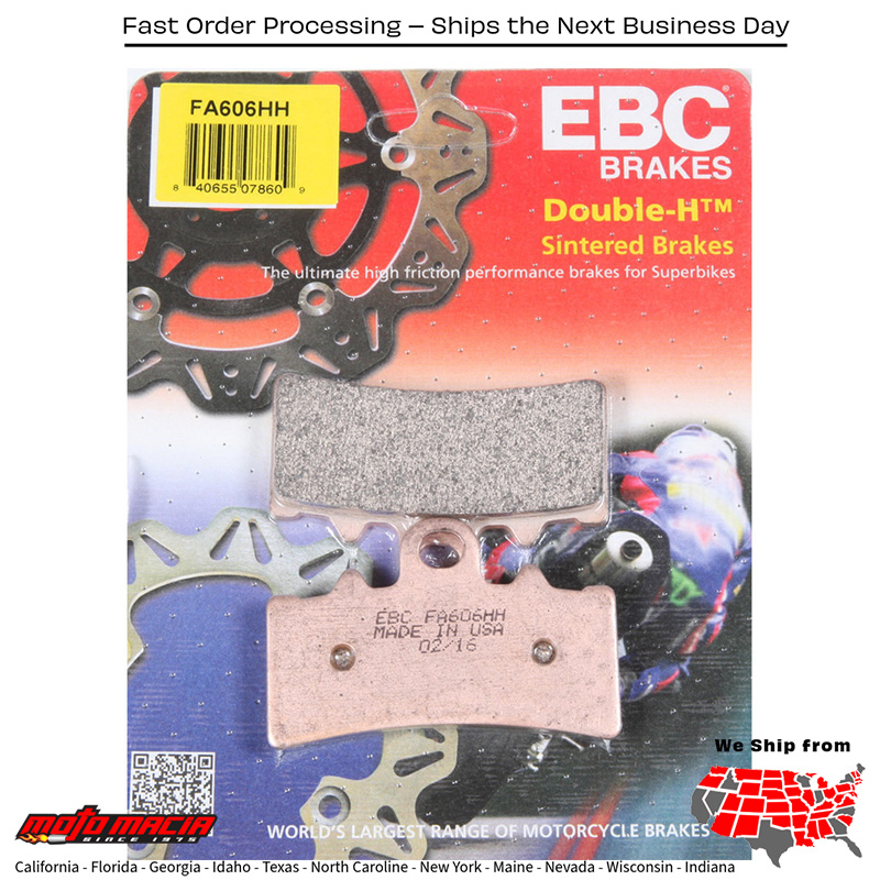 Brake Pads Fa606hh Double-H Sintered Husqvarna Svartpilen 401 2020-2024 Hus