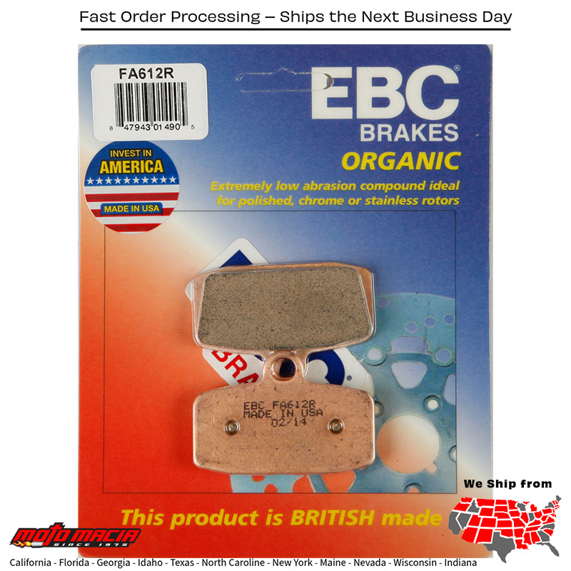 Brake Pads FA612R Sintered R Series for KTM Freeride 250R 4-Stroke 2015-2016