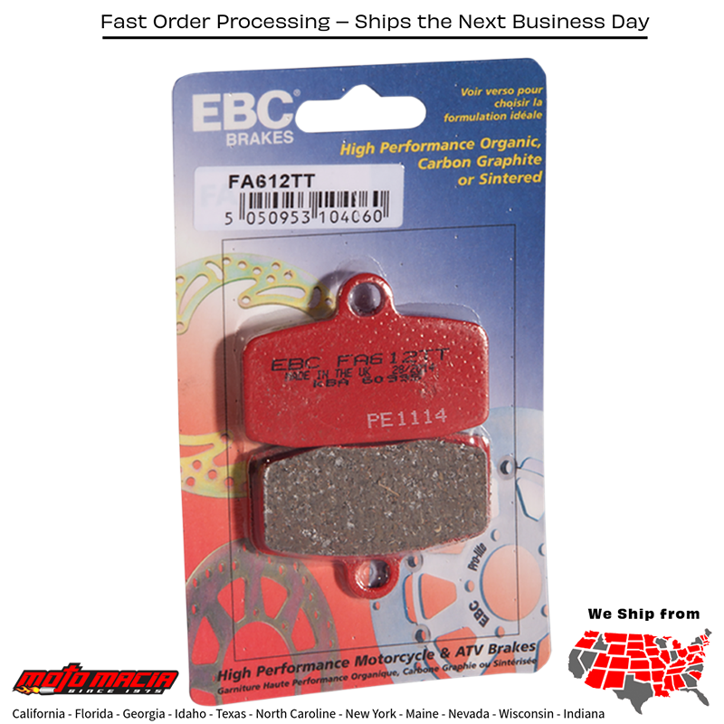 Brake Pads Fa612x Carbon X Series Ktm Freeride 250r 4-Stroke 2015-2016 - Image 3