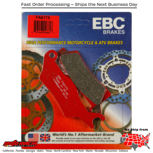 Brake Pads Fa617x Carbon X Series Can-Am Outlander 800r Xmr [Irs] 2015-2015