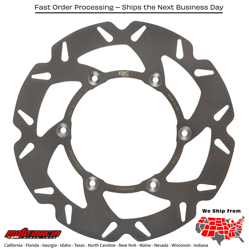 Cx Extreme Brake Rotor Rear Yamaha Yz250x 2016-2022 Yz125 2002-2021
