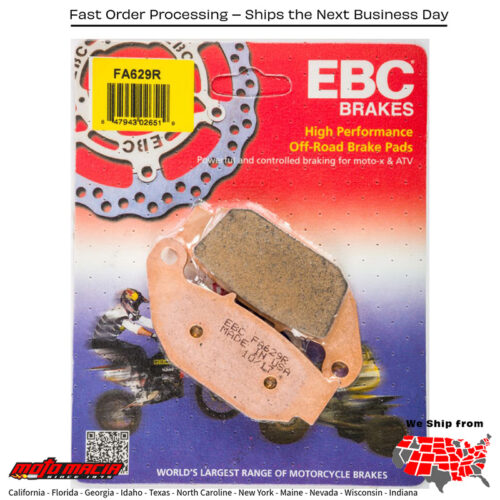 Brake Pads Fa629r Sintered R Series Honda Crf250l 2013-2020 Msx125 Gr