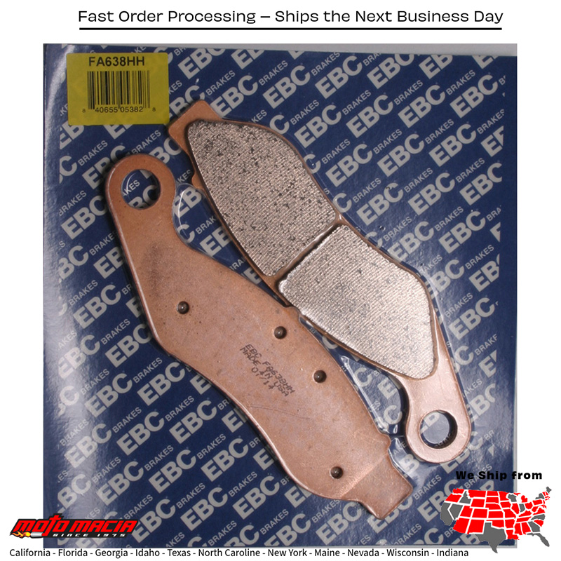 Brake Pads Fa638hh Double-H Sintered Harley Davidson Flrt Freewheeler 2015- more
