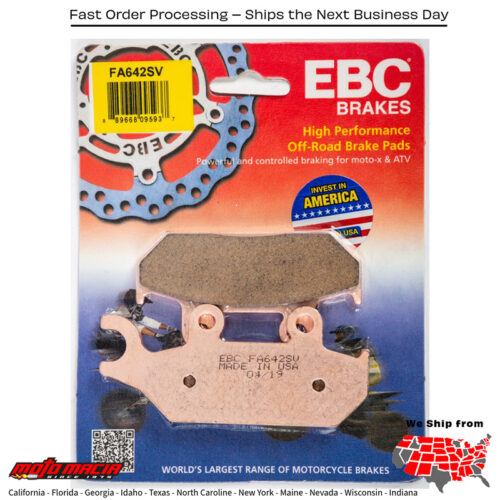 Brake Pads Fa642sv Severe Duty Sv Series Yamaha Yxm700 Viking 2014-2016