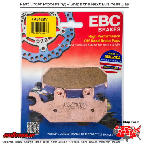 Brake Pads Fa642sv-Old Severe Duty Sv Series Can-Am Maverick Max 1000 Xds