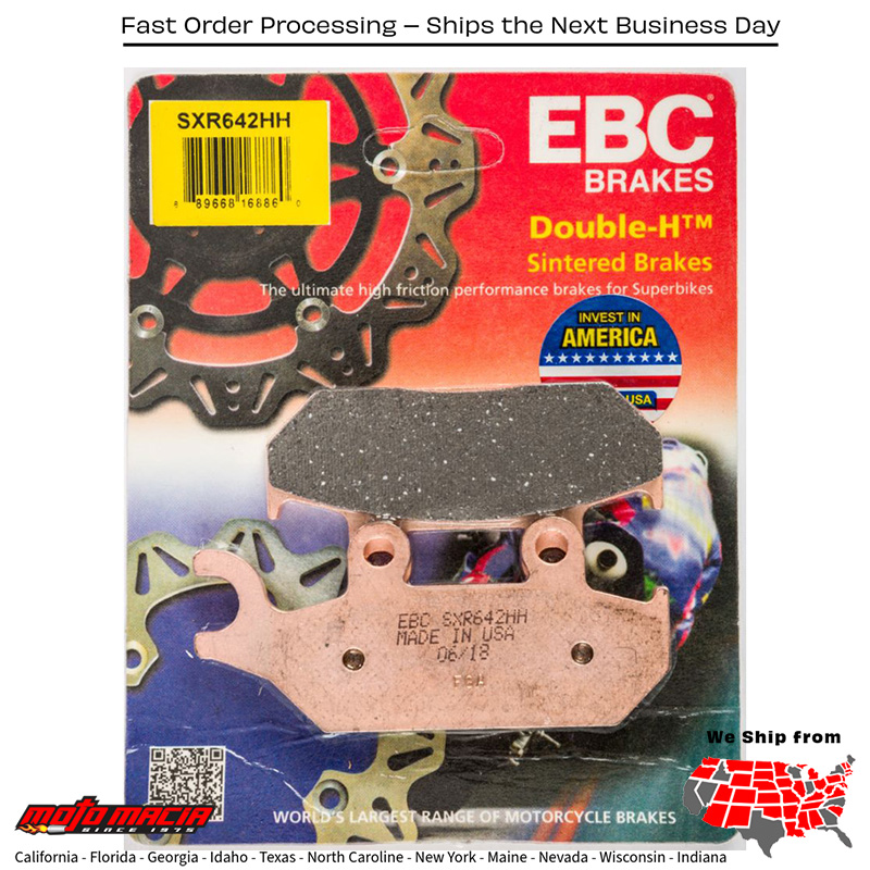 Brake Pads Sxr642hh Sintered Sxr Series Yamaha Yxm700 Viking 2014-2016