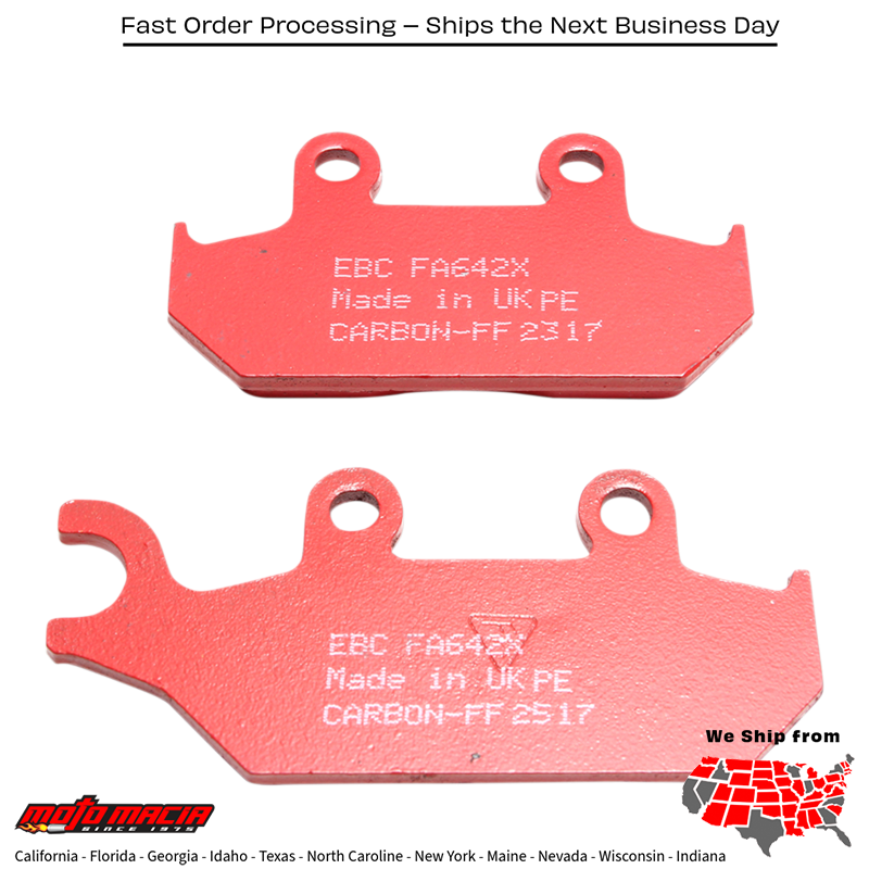 Brake Pads Fa642x Carbon X Series Yamaha Yxf850 Wolverine X4 Se 2018-2018 - Image 2