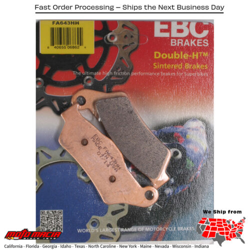 Brake Pads Fa643hh Double-H Sintered Harley Davidson Xg 500 Street 2015-2021