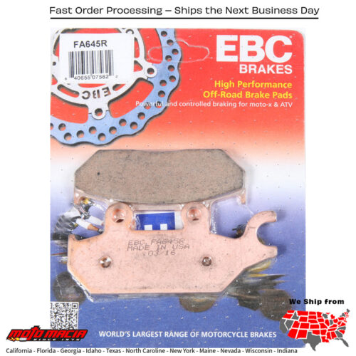 Brake Pads Fa645r Sintered R Series Yamaha Yxm700 Viking 2014-2016 Can-Am M