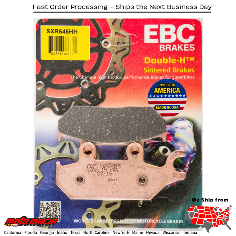 Brake Pads Sxr645hh Sintered Series Yamaha Yxm700 Viking 2014-2016