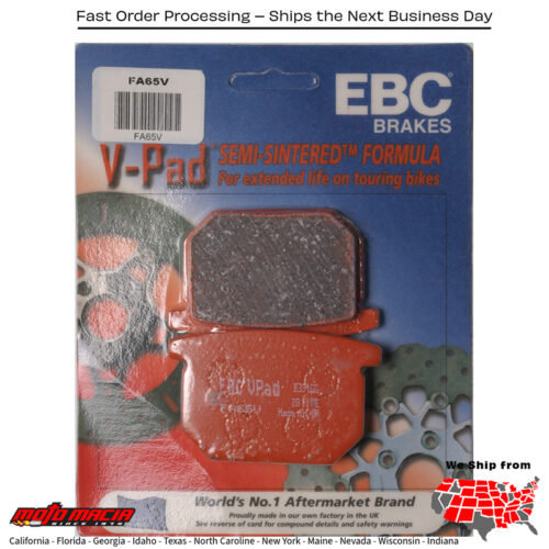 Brake Pads Fa65v Semi-Sintered V Series Suzuki Gs550e 1980-1980