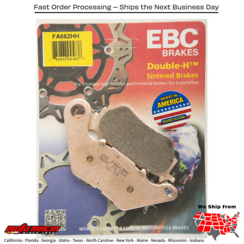 Brake Pads Fa662hh Double-H Sintered Yamaha Yzf-R3 2015-2024 Mt-03 2 more