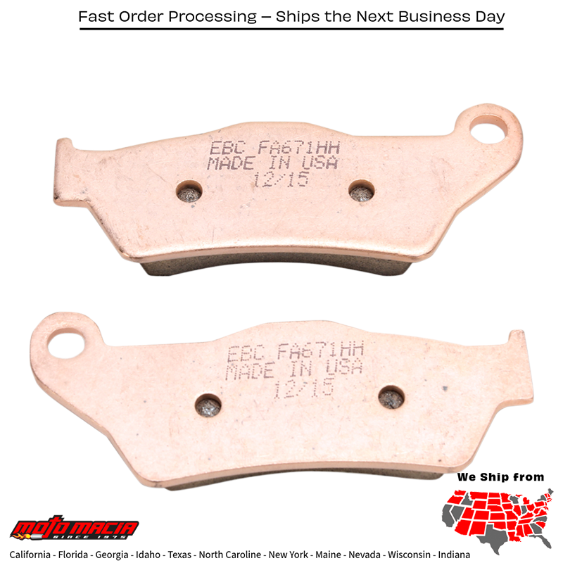 Brake Pads FA671HH Double-H Sintered BMW K1200R 2005-2008 K1200S - Image 2