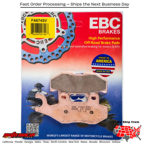 Brake Pads Fa674sv Severe Duty Sv Series Yamaha Yxm700 Viking Vi Eps 2015-2