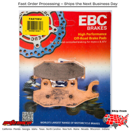 Brake Pads Fa675sv Severe Duty Sv Series Yamaha Yxm700 Viking 2014-2016