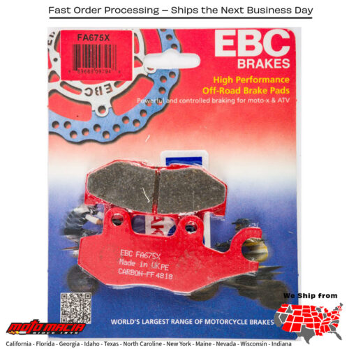 Brake Pads Fa675x Carbon X Series Yamaha Yxm700 Viking Vi 2015-2016