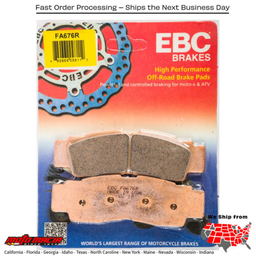 Brake Pads Fa676r Sintered R Series Yamaha Yxz 1000 R 2016-2017