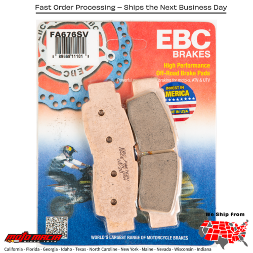 Brake Pads Fa676sv Severe Duty Sv Series Yamaha Yxz 1000 R 2016-2017