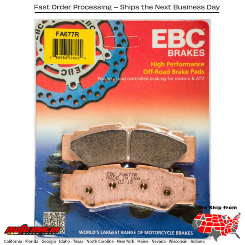 Brake Pads Fa677r Sintered R Series Yamaha Yxz 1000 R 2016