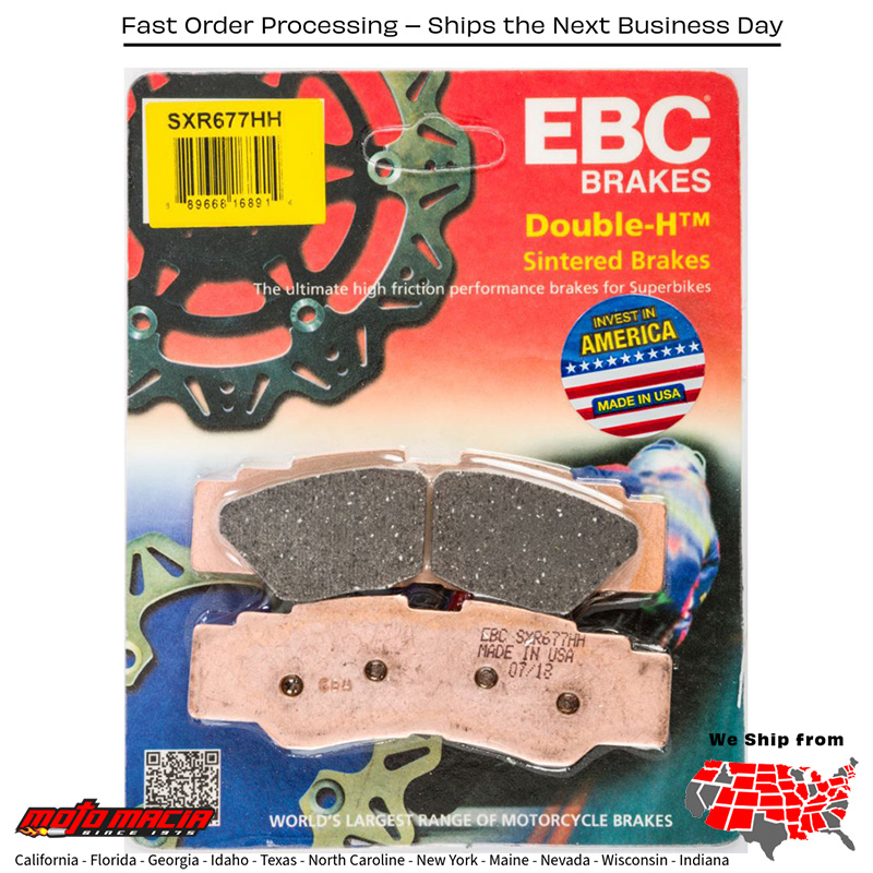 Brake Pads Sxr677hh Sintered Series Yamaha Yxz 1000 R 2016-2016