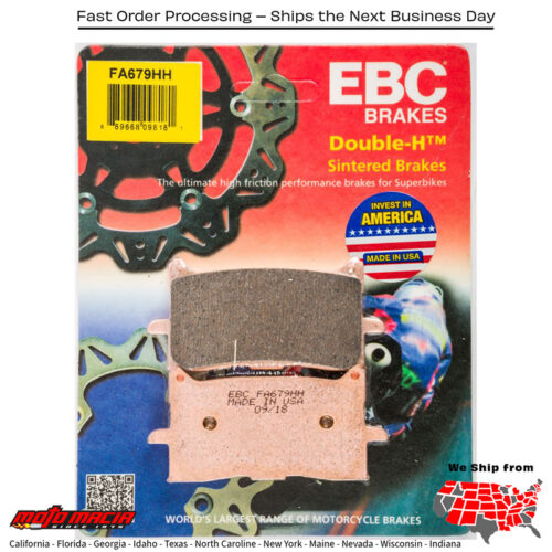 Brake Pads Fa679hh Double-H Sintered Honda Crf1000l Africa Twin 2016-2017