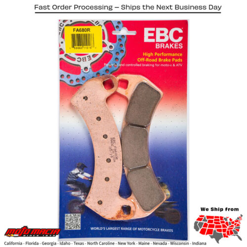 Brake Pads Fa680r Sintered R Series Polaris Rzr Xp Turbo Eps 2016-2016