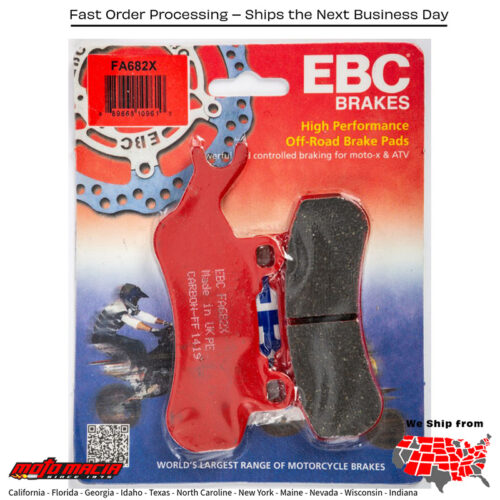 Am Maverick X3 Turbo R 2017-2018 Brake Pads Fa682x Carbon X Series