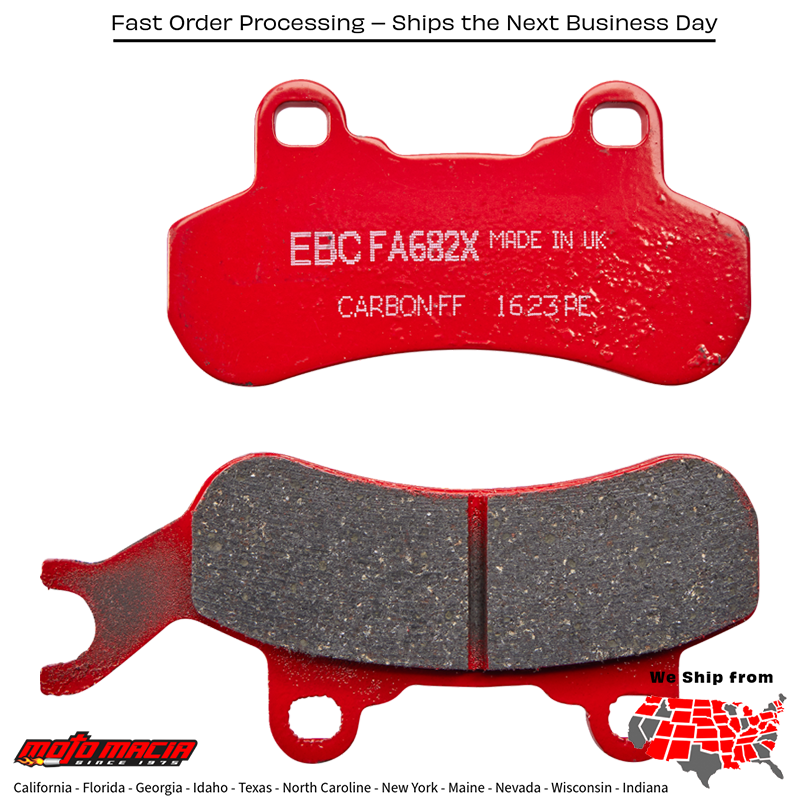 Am Maverick X3 Turbo R 2017-2018 Brake Pads Fa682x Carbon X Series - Image 2