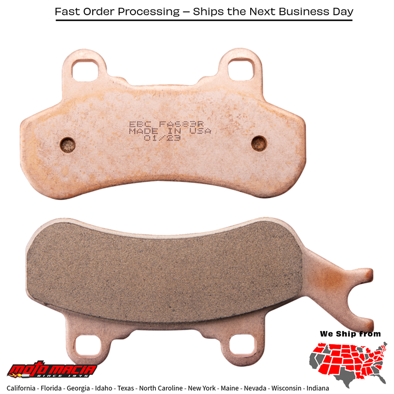 Brake Pads Fa683r Sintered R Series Can-Am Maverick X3 Turbo 2017-2018 - Image 2