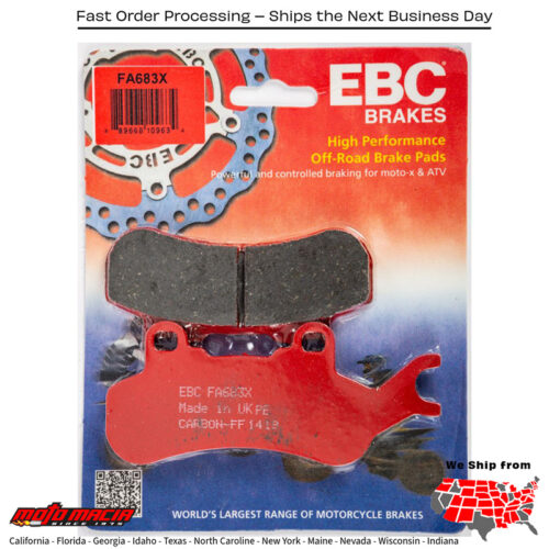 Am Maverick X3 Turbo R 2017-2018 Brake Pads Fa683x Carbon X Series